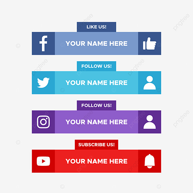 pic Banner Transparent Background Facebook Twitter Instagram Youtube Logo Png social media lower third facebook