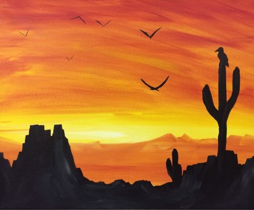 Featured image of post Easy Desert Scene Painting