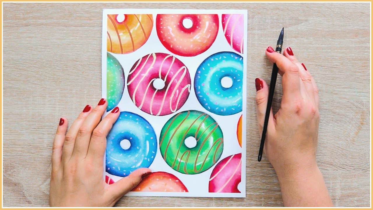 Featured image of post Easy Watercolor Donut